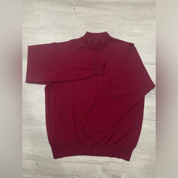 Valentino Marini Men’s Mid-Neck Long Sleeve Knit Size Medium - Picture 3 of 8